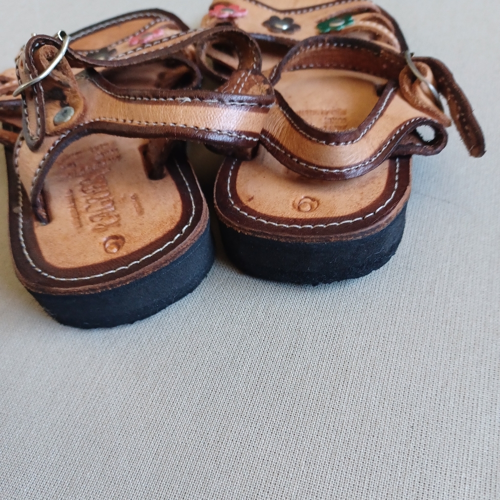 Toddler Handmade Mexican Guaraches - Picture 6 of 8